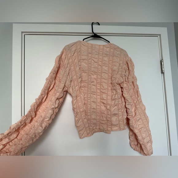 ASOS Textured Long Sleeve Top with Button Front - Picture 7 of 7